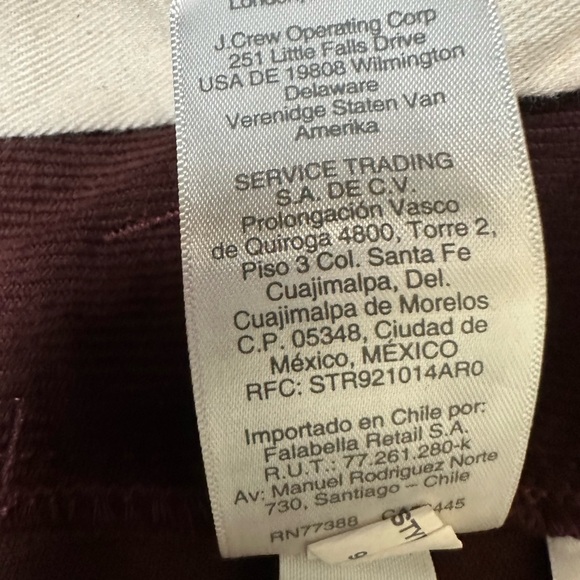 NWT;J crew Stretch Corduroy pants 🪷 - Picture 6 of 12